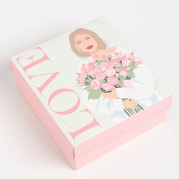 Набор подарочный KAFTAN Love, термос, носки 3 пары, размер 36-39 (23-25 см), открытка  фото 8