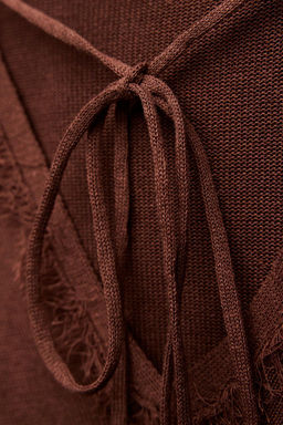RUFFLED KNIT BLOUSE - Zara фото 7