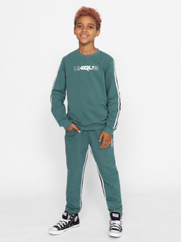 CRB wear/CWJB 90203-37 Костюм для мальчика (джемпер, брюки),зеленый/Ex.Cherubino