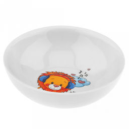 Миска фарфоровая "Львята" д130мм, 350мл, h45мм (Россия)