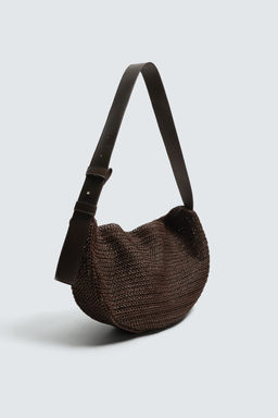 BOLSO DE HOMBRO TRENZADO / Marr?n - Zara фото 8
