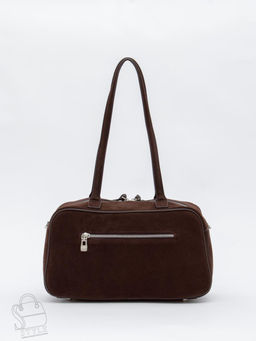 Сумка женская кожаная 8586F coffee Polina&Eiterou  в Новосибирске