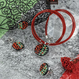 Серьги из муранского стекла ARALIA LS3516