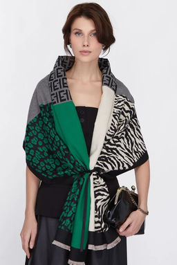 в СОСТАВЕ ШЕРСТЬ и КАШЕМИР! Большой,теплый двусторонний палантин - Tantino фото 13