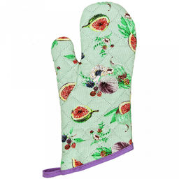 "Инжир К" Кухонный комплект: прихватка-варежка 15х30см + прихватка 20х20см, хлопок "Премиум" 191г/м2 - хлопок 100%, наполнитель - ватин 280гр/м2, "Домашняя мода" (Россия)