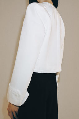 BLAZER CRUZADA ZW COLLECTION / Blanco - Zara фото 3