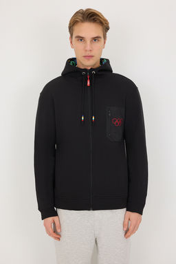 Siyah Olimpiyat Logo Bask?l? Cepli Unisex Basic Orme Sweatshirt - Trendyolmilla фото 7