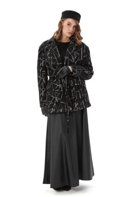 Костюм NIKVA н1005-1 чёрная геометрия и чёрный  фото 5