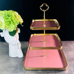 Трехъярусная этажерка MULTICOLOR в под.уп.(х6)Фарфор арт.122-045