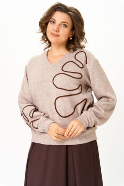 Костюм Lars Style 1172W-Р бежевый, коричневый