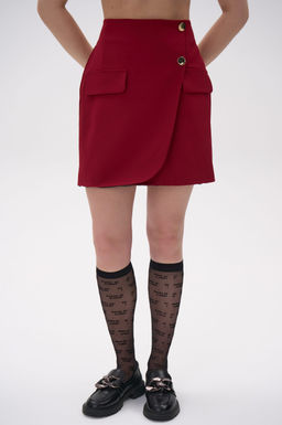 Юбка Бонни (бордовый) - Эльза фото 16