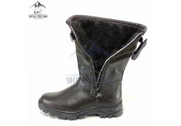 Монголки коричневые с замком, литая подошва,