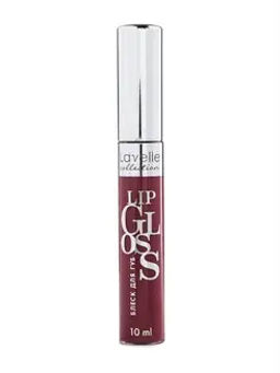 LavelleCollection Блеск для губ тон 49 "LIP GLOSS SILVER" LG-05 розово-карамельный искрящийся