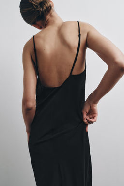 VESTIDO FORRO TIRANTES MULTIPOSICI?N / Negro - Zara фото 12