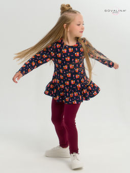 Костюм Алиса лисята на синем-марсала - Sovalina фото 20