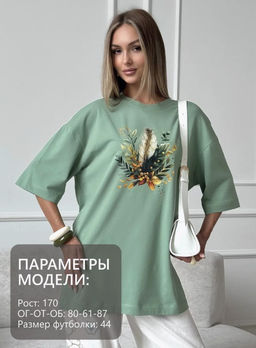Футболка хлопок 95%, лайкра 5% - Binita фото 13