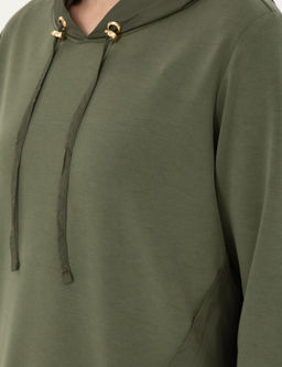 Haki Comfort Fit Modal Kuma_ Sweatshirt - Pierre cardin фото 7