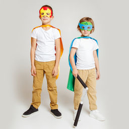 Карнавальный костюм «Боевая черепашка», в наборе 3 предмета: плащ, маска и нунчаки