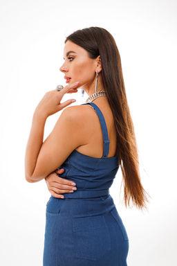 Топ ANELLI 1396 джинс  фото 4