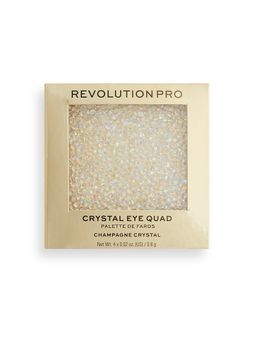 Revolution PRO Палетка теней для век Crystal Eye Quad, Gold Crystal  фото 3