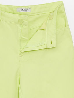 Basic Geni? Pa?a Gabardin K?z ?ocuk Pantolon - Waikiki фото 3