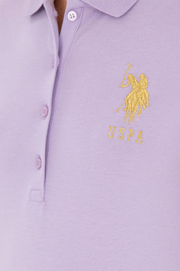 Женская сиреневая базовая футболка Неожиданная скидка в корзине - U.s. polo assn фото 7