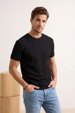 TRENDYOL MAN Beyaz Regular/Normal Kesim Bisiklet Yaka Pamuklu Basic T-Shirt TMNSS25TS00062 - Trendyolmilla фото 11
