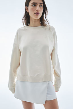 Sudadera con motivo de texto