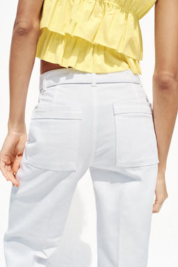 JEANS Z1975 WIDE-LEG HIGH-WAIST WITH BELT - Zara фото 6