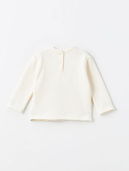 Bisiklet Yaka Bask?l? K?z Bebek Sweatshirt - Waikiki фото 3