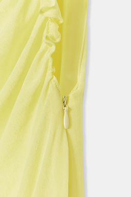 VESTIDO LARGO GEORGETTE / Amarillo lim?n - Zara фото 7