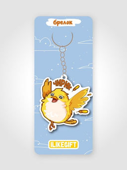 Брелок ECO из дерева iLikeGift Чирик