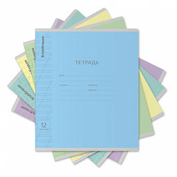 Цена за 280 шт. Тетрадь школьная ученическая ErichKrause Классика Visio ассорти, 12 листов, частая косая линейка (в плёнке по 10 шт.) фото 34