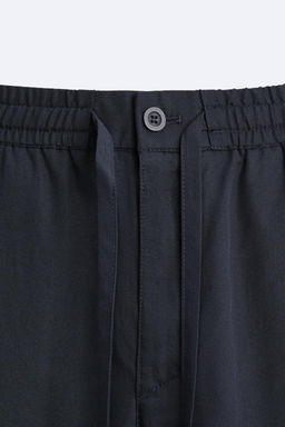 LYOCELL JOGGER WAIST TROUSERS - Zara фото 10