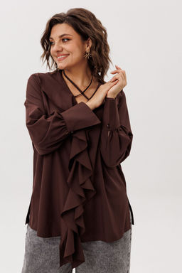 Блуза ANELLI 1679 пряный какао  фото 7