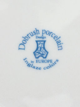 Салатник Добрушский завод «Версаль», 600 мл, фарфор, белая, синяя