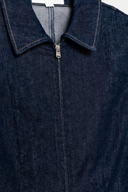 VESTIDO CORTO DENIM TRF / ?ndigo oscuro - Zara фото 7