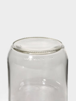 Банка для сыпучих «Вока», 380 мл, с металлической крышкой, стекло, прозрачная