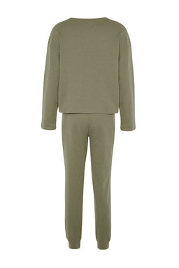 Trendyolmilla Lacivert Waffle Kumas Orme Pijama Tak?m? THMAW23PT00021  фото 26