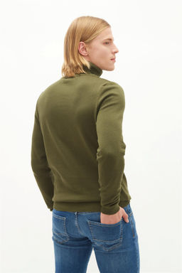 U. S. Polo Assn / Мужской базовый свитер цвета хаки - U.s. polo assn фото 2
