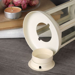 Подсвечник 21 см / WL-733 /уп 12/48/белый - Галеонтрейд фото 3