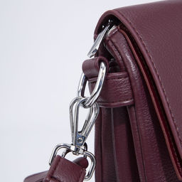 Сумка-мессенджер на молнии, цвет бордовый - Simaland фото 5