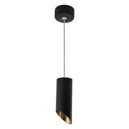 Светильник потолочный на подвесе MR16 35W 230V, черный, золото, D55*H125 ML1818