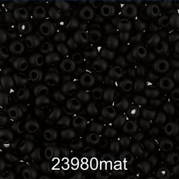 Бисер Чехия GAMMA круглый 2 08/0 2.9 мм 10 х 5 г 1-й сорт H660mat черный мат. ( 23980/1 )