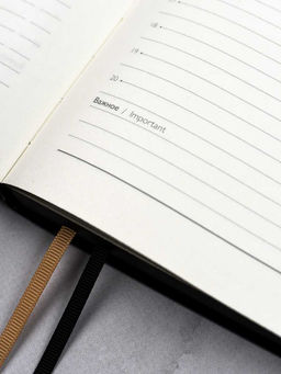 Ежедневник недатированный ESCALADA, А5+, 160 л., арт. 67184/ 10 САРИФ ЧЁРНЫЙ