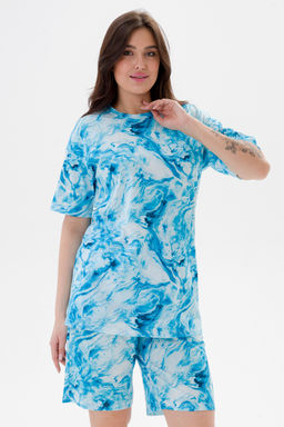 Костюм из кулирки унисекс дым бирюза - Амадэль фото 7