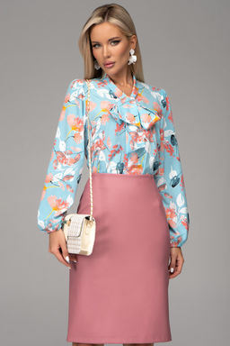 Юбка Лима (экокожа/розовый) - Эльза фото 19