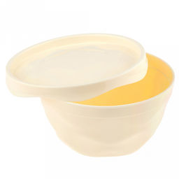 Салатник пластмассовый Modena 0,75л, д15,2см, h7,7см, с крышкой, пищевой полипропилен, светло-бежевый (Россия) - Домашняя мода фото 5