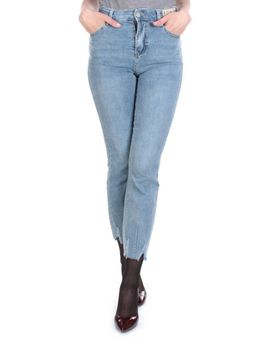 5609 BLUE Джинсы женские AMG JEANS (98% хлопок, 2% лайкра)