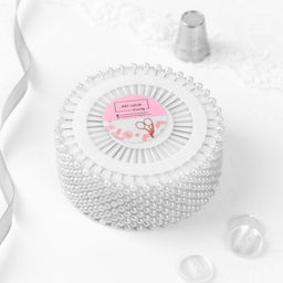 Цена за 24 шт. Булавки портновские «Ромашка», 38 мм, 40 шт., белые